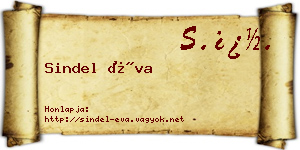 Sindel Éva névjegykártya